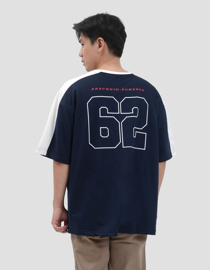 Marvel Varsity Spiderman Kaos Oversize Pria