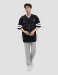 Marvel Varsity Black Panther Kaos Oversize Pria