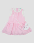 Little M Woven Sleeveless With Bags Bunny Midi Dress Bayi