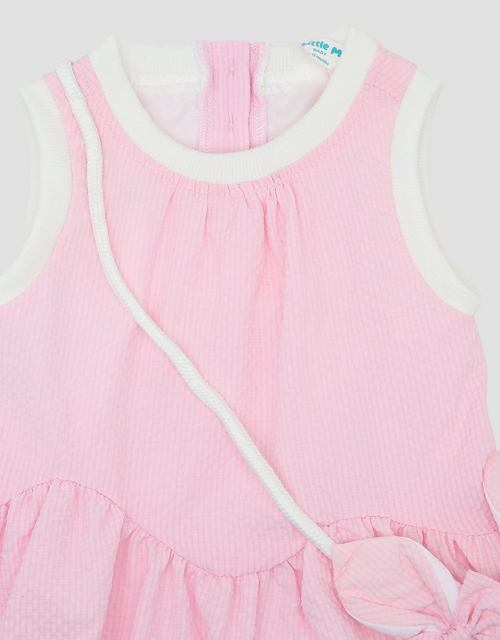 Little M Woven Sleeveless With Bags Bunny Midi Dress Bayi