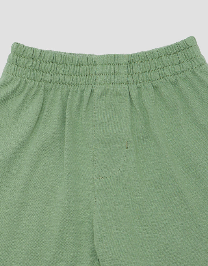 Little M Fake Henley Car Pakaian Setelan Bayi