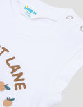Little M Sleeveless Embro Truck Fruits Print Kaos Bayi