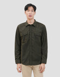 Gab's Double Pocket Kemeja Lengan Panjang Pria