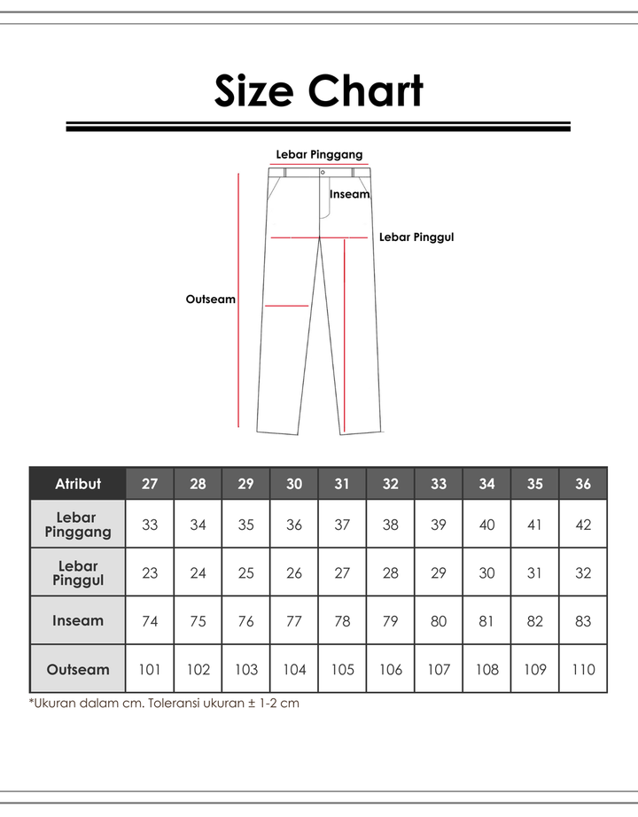 Gab's Chino Pant Piece Dyed 11734179054 Celana Panjang Pria