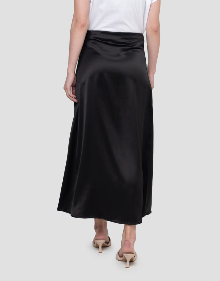Connexion Poly Satin Clean Finish Rok Maxi Wanita