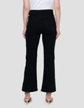 Connexion Bootcut Blck Mid Rise Full Length Celana Denim Wanita