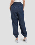 Connexion With Drawstring Loose Fit Jogger Denim Wanita