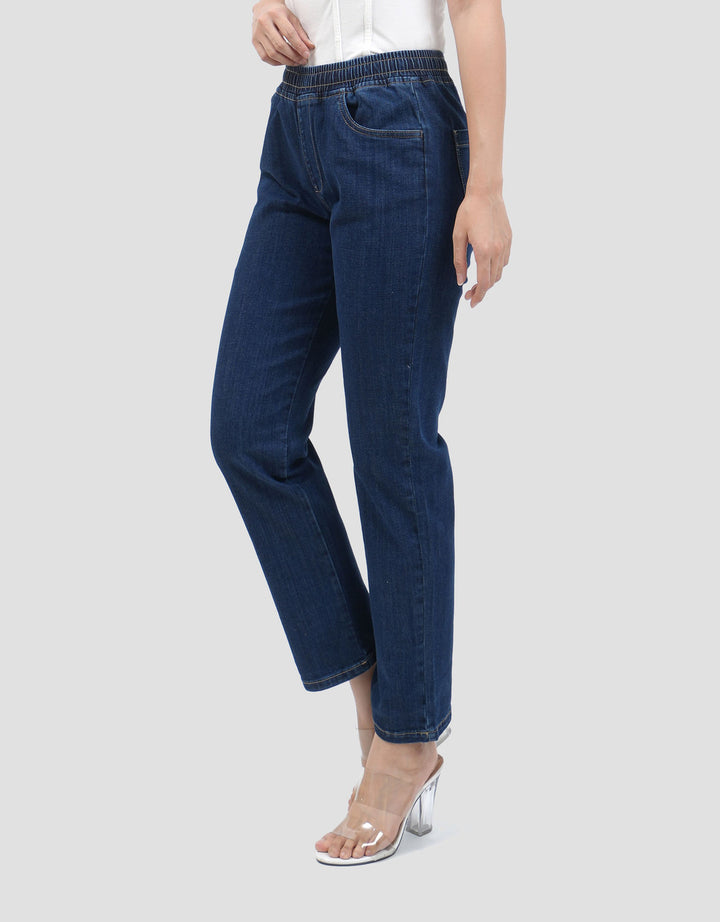 Connexion Drawsting Jogger Denim Wanita