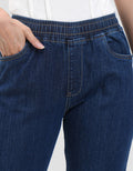Connexion Drawsting Jogger Denim Wanita