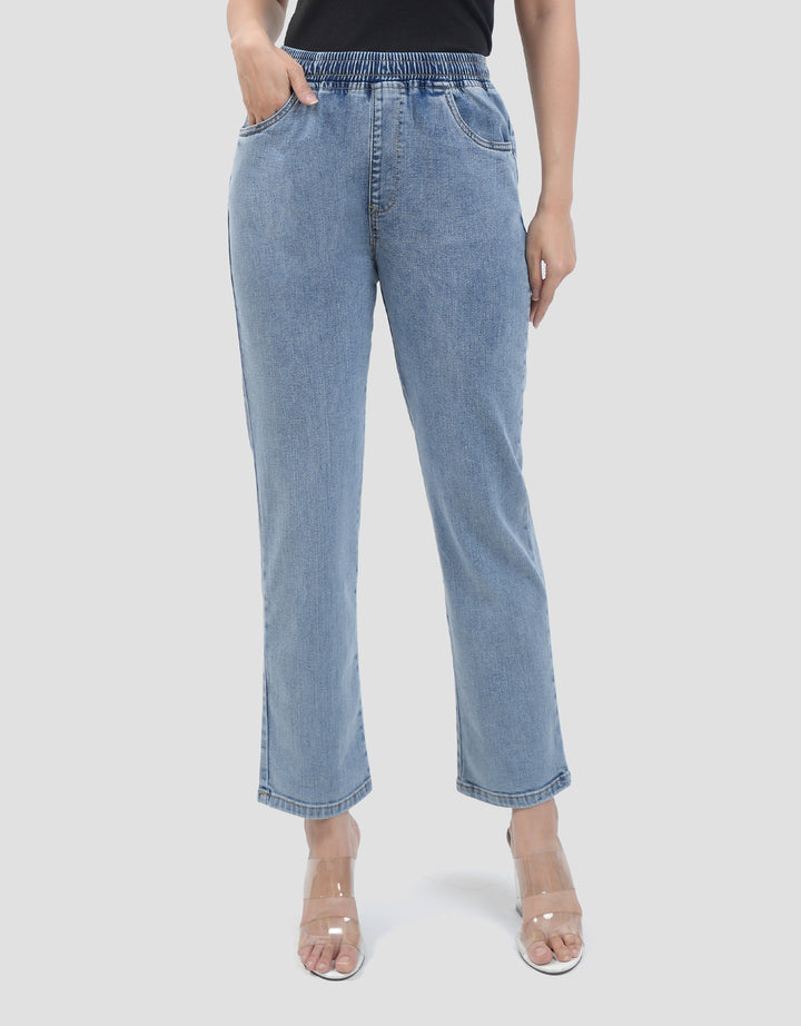 Connexion Drawsting Jogger Denim Wanita