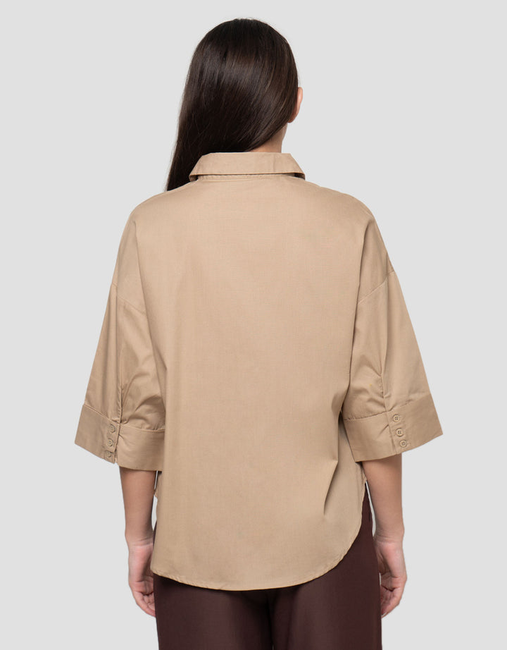 Connexion Loose Wide Sleeve Kemeja Wanita