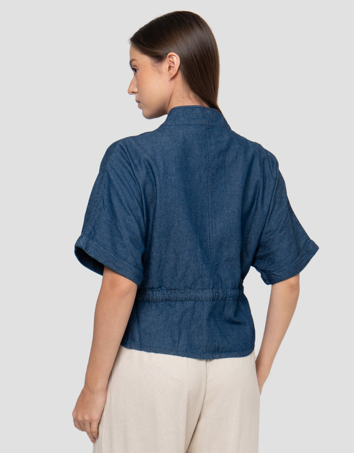 Connexion Denim Lightweight With Drawstring Jaket Wanita