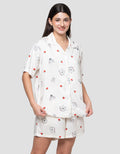 Disney Pooh And Friends In Something Red Setelan Piyama Wanita
