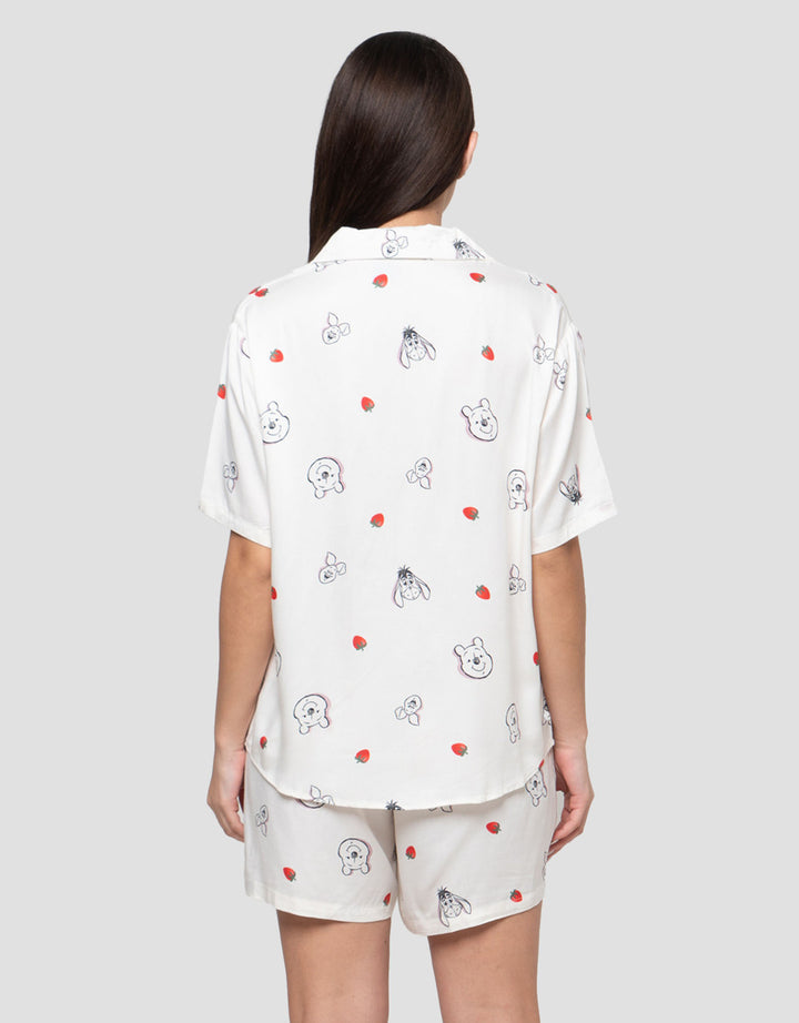 Disney Pooh And Friends In Something Red Setelan Piyama Wanita