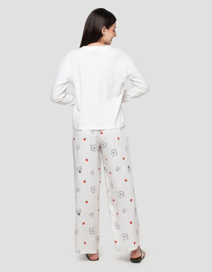 Disney Pooh And Friends In Something Red Tee Setelan Piyama Wanita
