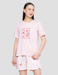 Disney Minnie Cherry In Frame Setelan Piyama Wanita