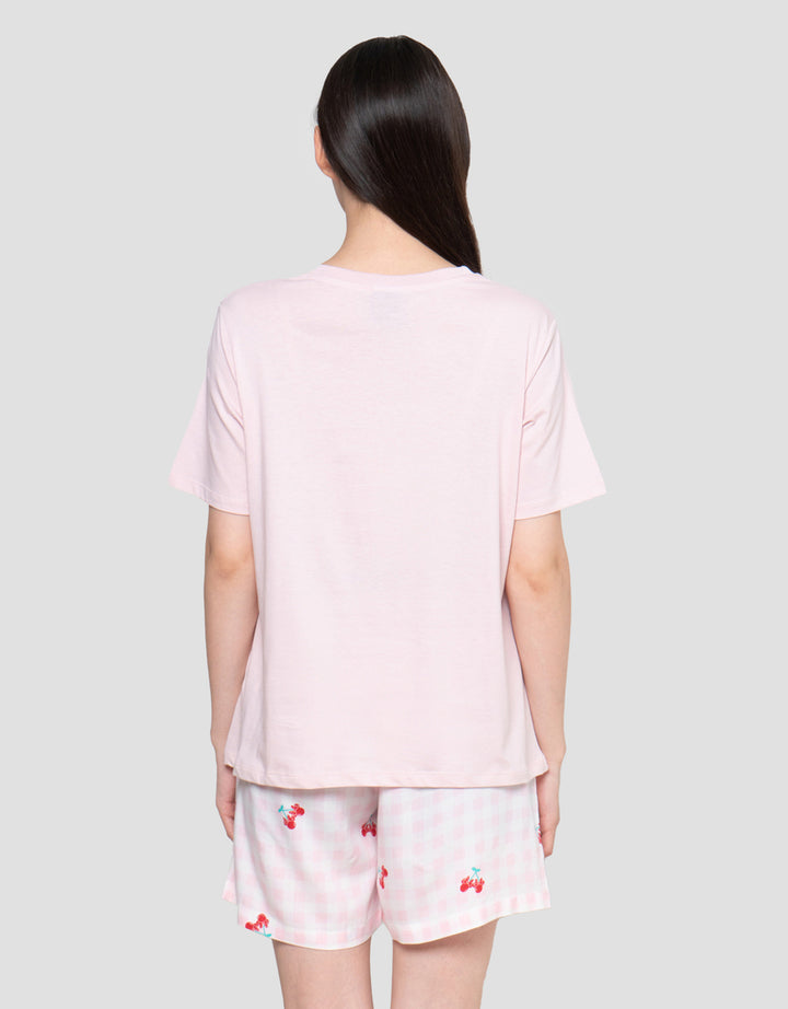 Disney Minnie Cherry In Frame Setelan Piyama Wanita
