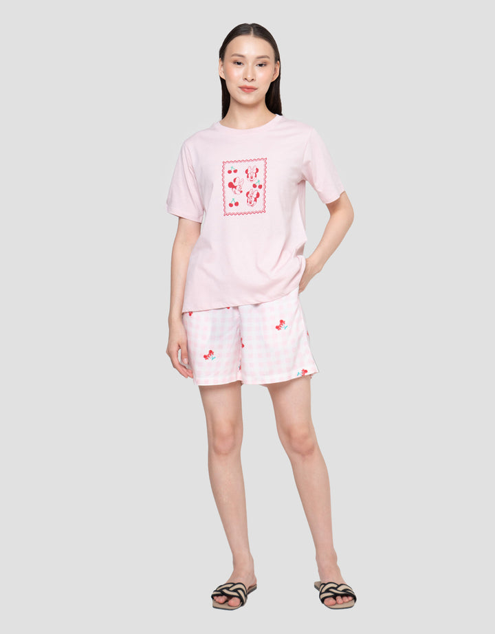 Disney Minnie Cherry In Frame Setelan Piyama Wanita