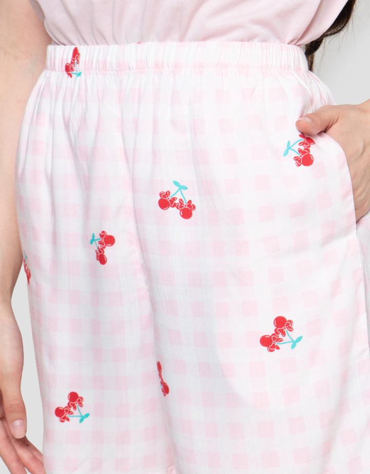 Disney Minnie Cherry In Frame Setelan Piyama Wanita