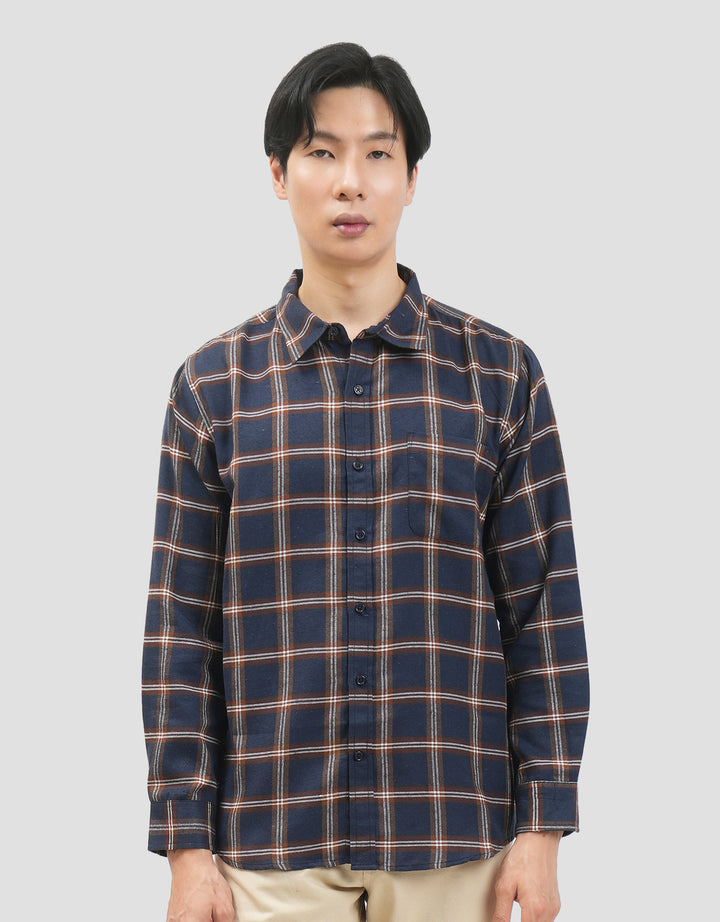 MxM Nevada Motif Kotak Kemeja Pria