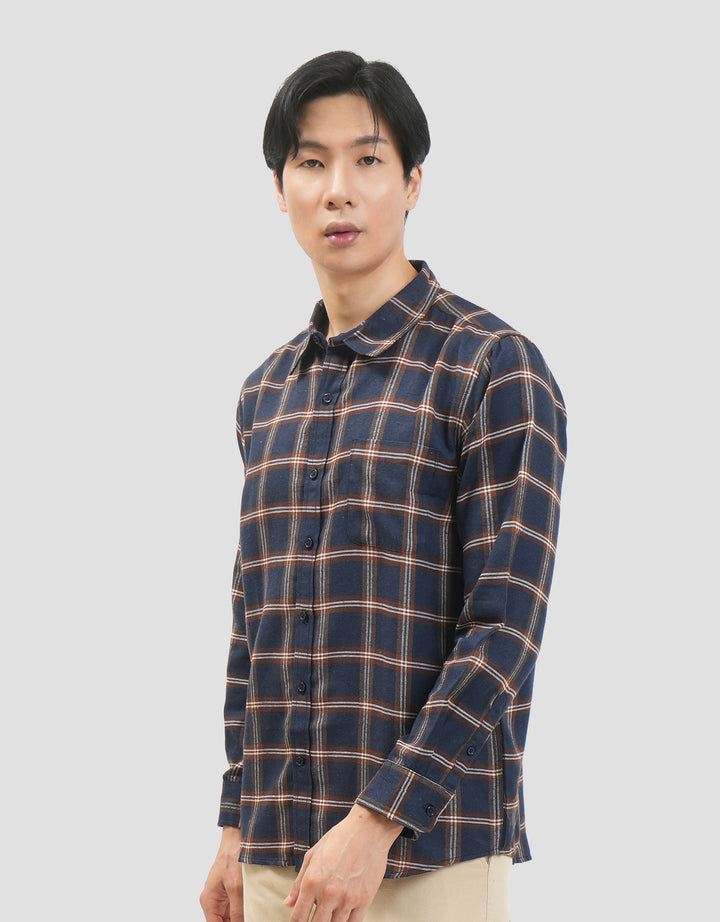 MxM Nevada Motif Kotak Kemeja Pria