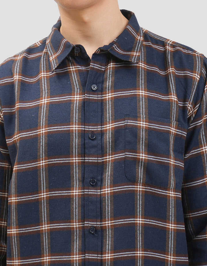 MxM Nevada Motif Kotak Kemeja Pria