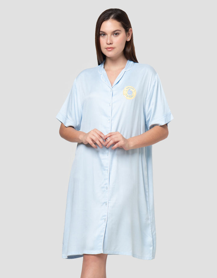 Nevada Cupcake Patch Viscose Day With Piping Midi Dress Wanita