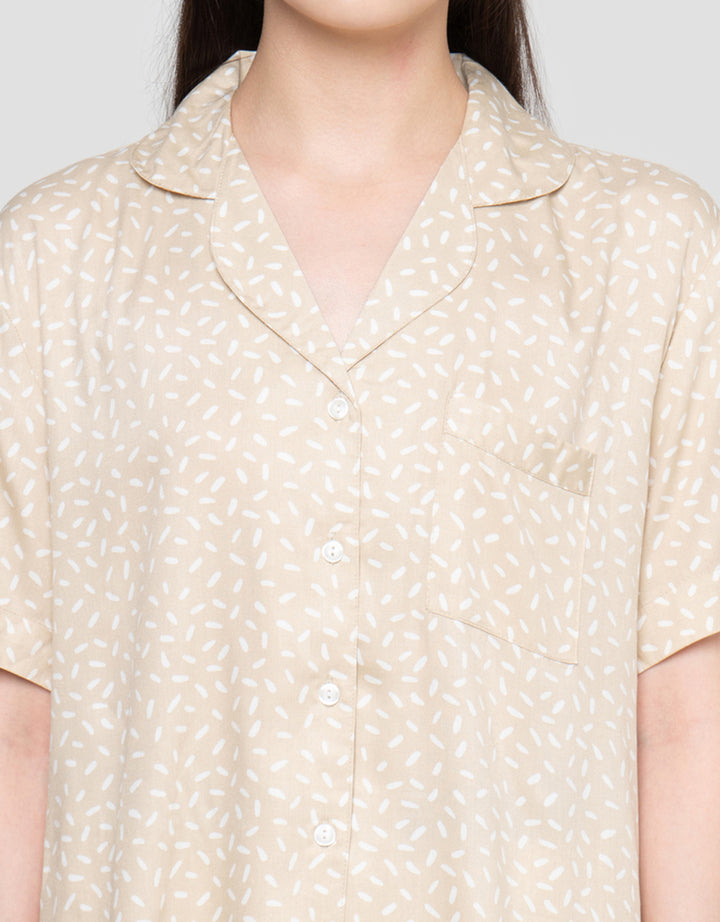 Nevada Tube Dot Viscose Setelan Piyama Wanita