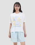 Nevada Coffee And Croissants Tee Setelan Piyama Wanita