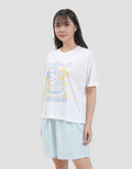 Nevada Coffee And Croissants Tee Setelan Piyama Wanita