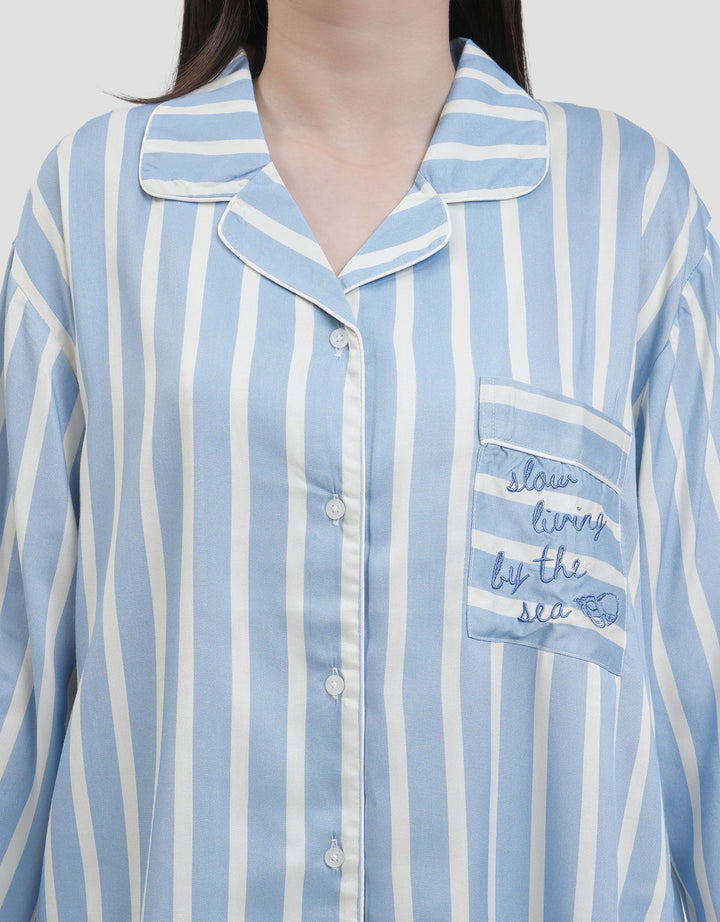 Nevada Slow Living By The Sea Viscose Setelan Piyama Wanita