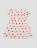 Little M Woven Rami Print Love Midi Dress Bayi