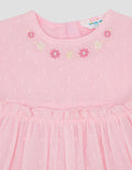 Little M Woven Textured With Bunny Midi Dress Bayi