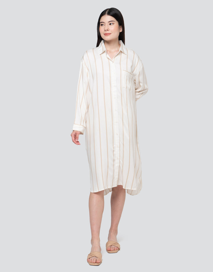 Nevada Double Stripes Maxi Dress Tidur Wanita