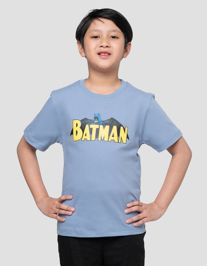Character Ts Batman Logo Tulisan Kaos Anak Laki-laki