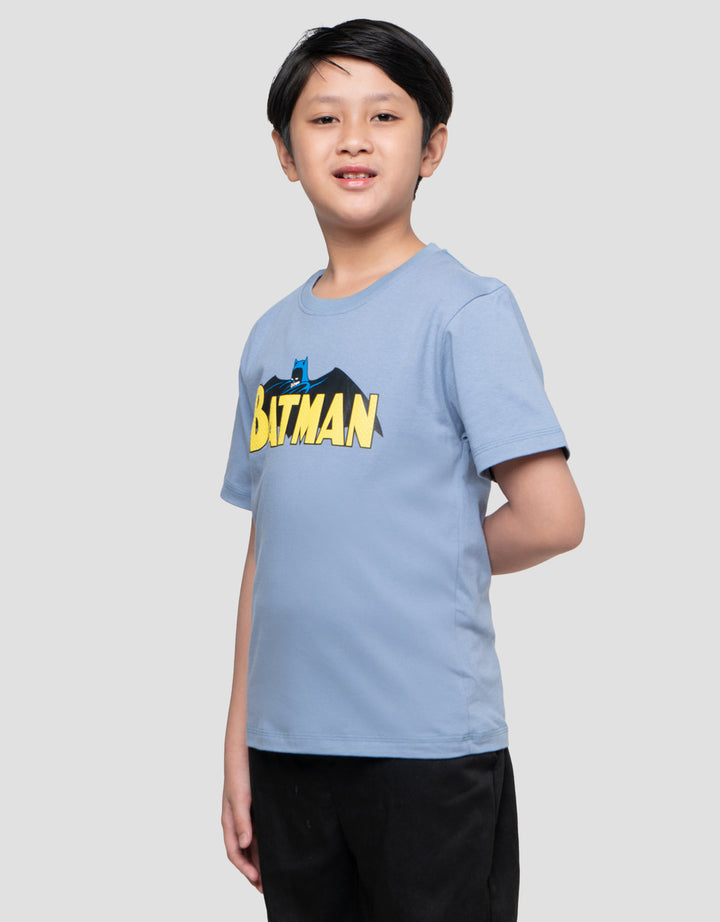 Character Ts Batman Logo Tulisan Kaos Anak Laki-laki