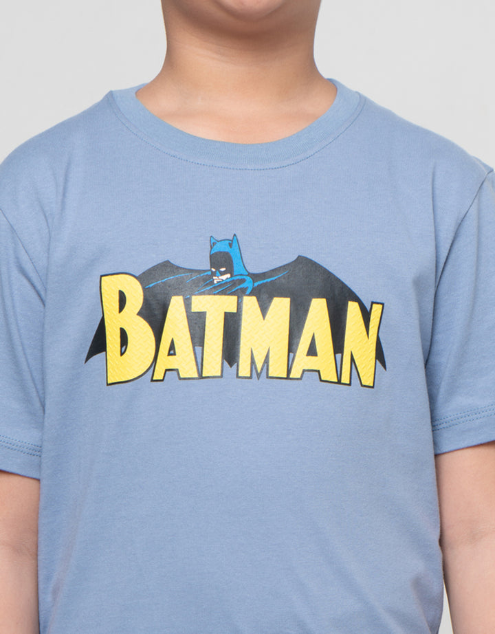 Character Ts Batman Logo Tulisan Kaos Anak Laki-laki