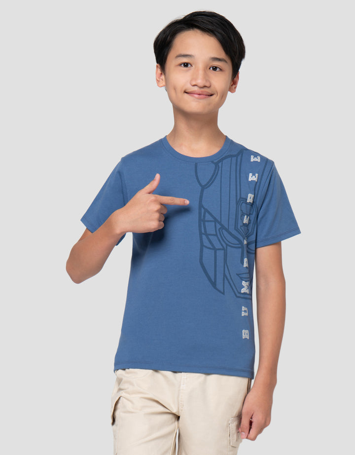 Character Print Transformers Head Kaos Anak Laki-Laki