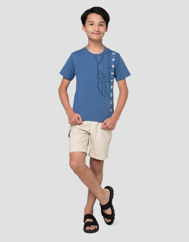 Character Print Transformers Head Kaos Anak Laki-Laki