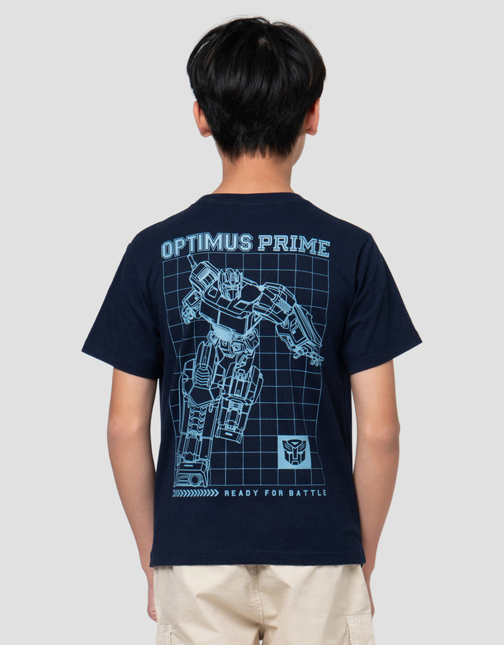 Character Print Transformers Prime Kaos Anak Laki-Laki