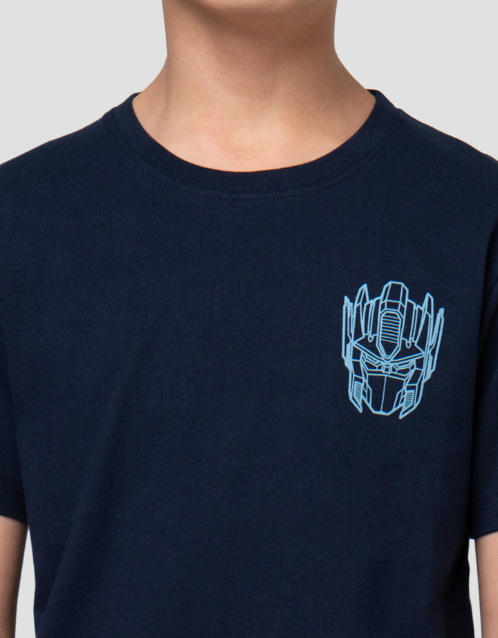 Character Print Transformers Prime Kaos Anak Laki-Laki