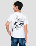 Character Batman Action Fly Print Kaos Anak Laki-laki