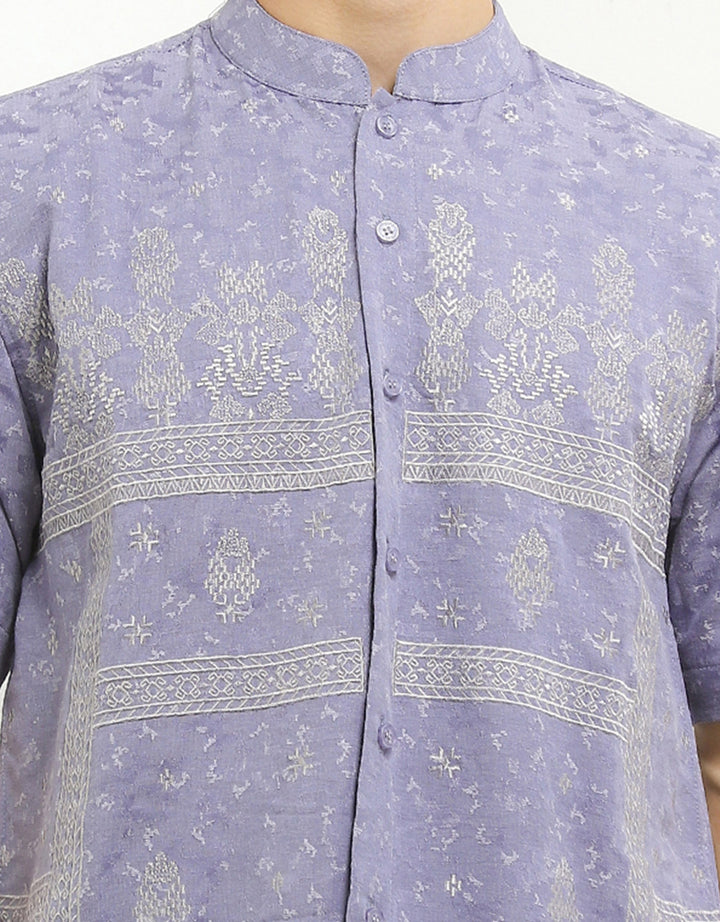 Intresse Mulberry Bush Baju Koko Lengan Pendek Pria