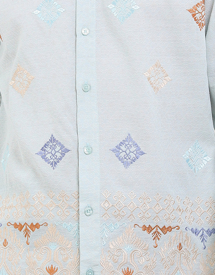 Intresse Herbal GardenBaju Koko Lengan Panjang Pria