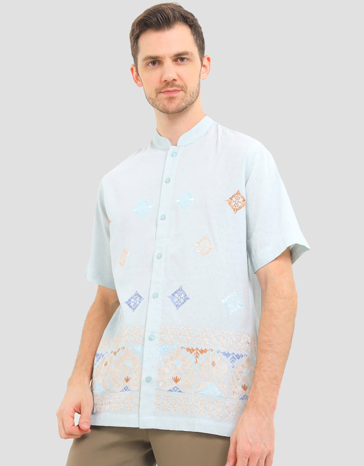 Al Mustika Herbal Garden Baju Koko Lengan Pendek Pria