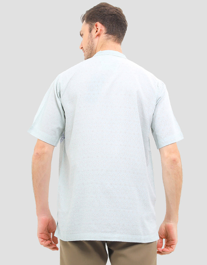 Intresse Herbal Garden Baju Koko Lengan Pendek Pria