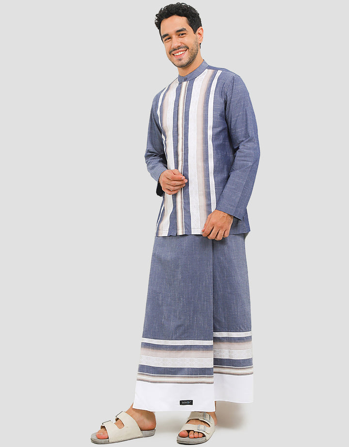 Intresse Purp EmpireBaju Koko Lengan Panjang Pria