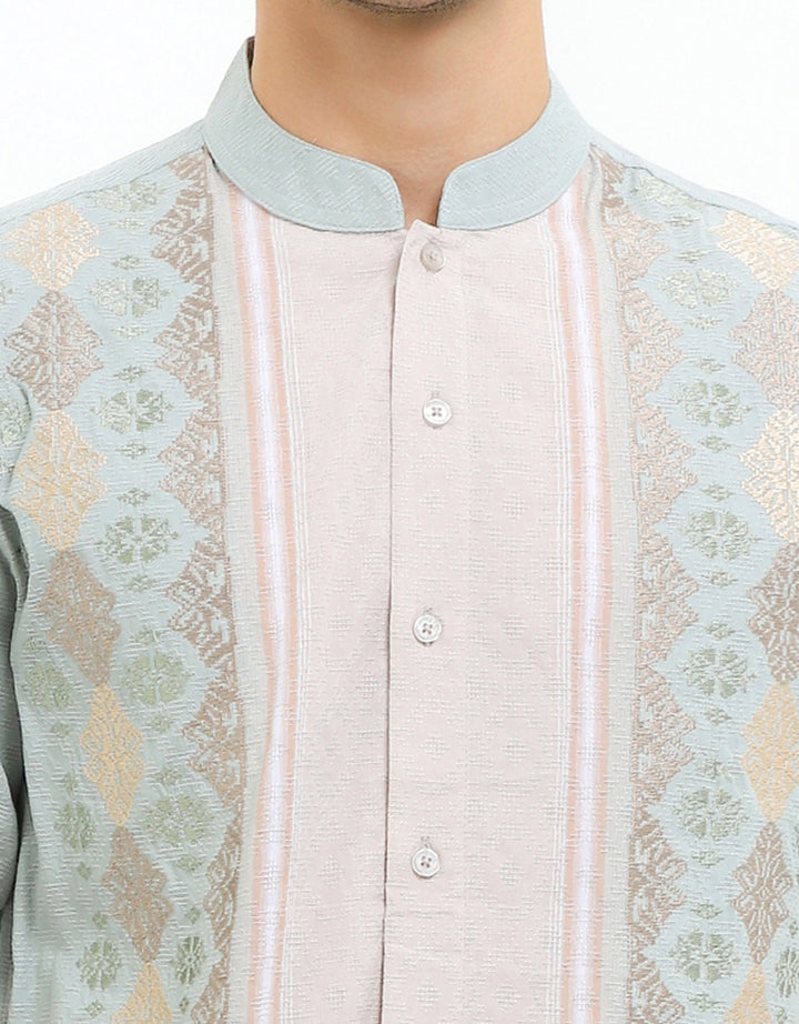 Intresse Green Tease Baju Koko Lengan Pendek Pria