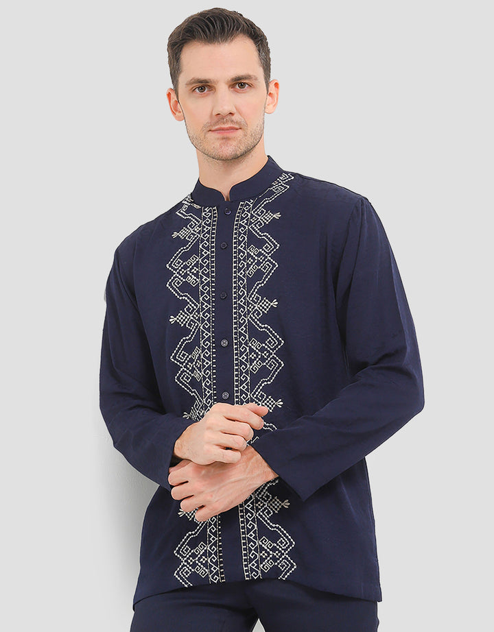 Intresse Keppel Baju Koko Lengan Panjang Pria