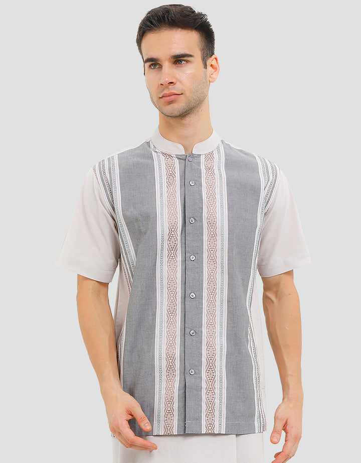 Intresse Evening Meadow Baju Koko Lengan Pendek Pria